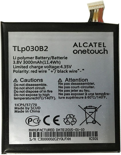 One Touch Onetouch Pop Συμβατή Μπαταρία Αντικατάστασης 3000mAh για Galaxy S7One Touch Onetouch Pop S7
