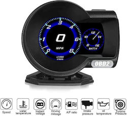 Digitales Instrument RPM-Zähler Tachometer OBD2 Head Up Display Wassertemperatur Öltemperatur und Luft-Kraftstoff für Dashboard Platzierung Digitales Instrument RPM-Zähler Tachometer OBD2 Head Up Display Wassertemperatur Öltemperatur und Luft-Kraftstoff für Dashboard Platzierung