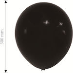 Set of 8 Balloons Latex Black