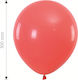 Set of 8 Balloons Latex Red