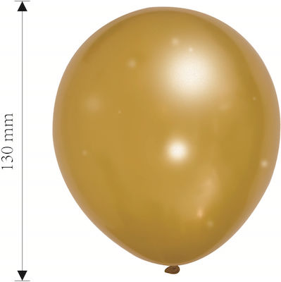 Set of 20 Balloons Latex Gold