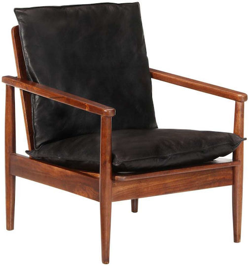 Armchair 52x65x72cm Black Armchair 52x65x72cm Black