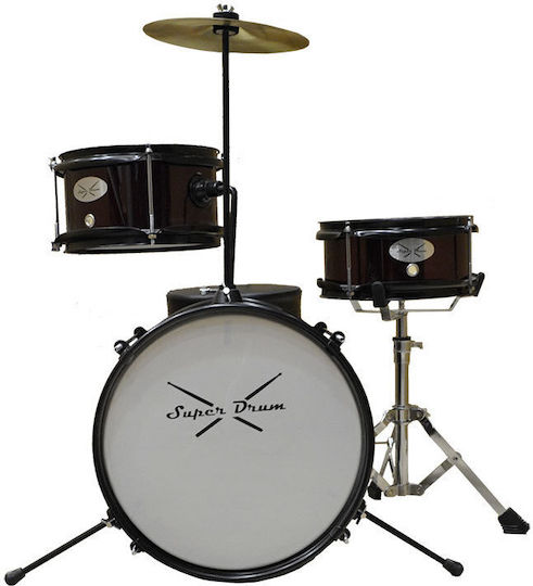 Junior Ντραμς Super Drum Wine Red