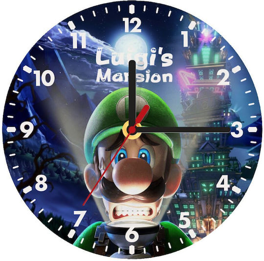 Koupakoupa Детски стенен часовник Luigi's Mansion Дърво 20εκ.