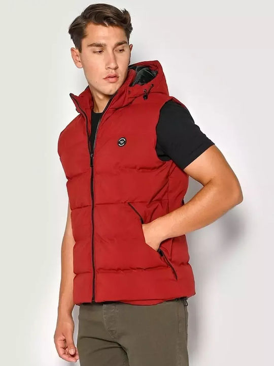 Brokers Jeans Geci Barbati Puffer Roșu Iarna