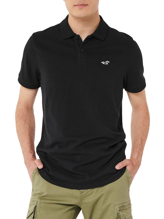 Hollister Hollister Men's Short Sleeve Blouse Polo Black