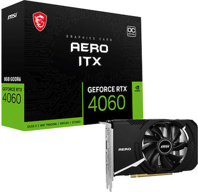 MSI GeForce RTX 4060 8GB GDDR6 Aero ITX OC Placă Grafică