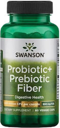 Swanson Probiotic+ Prebiotic Fiber 60 veg. caps Swanson Probiotic+ Prebiotic Fiber 60 veg. caps