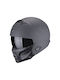Scorpion Exo-combat Ii Graphite Motorcycle Helmet Full Face ECE 22.06 Weight 1300g with Sun Visor
