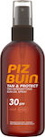 Piz Buin Tan & Protect Oil Waterproof Crema protectie solara Ulei pentru Corp SPF30 în Spray 150ml