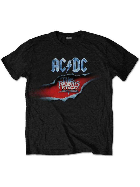 Rock Off T-shirt AC/DC Black Cotton