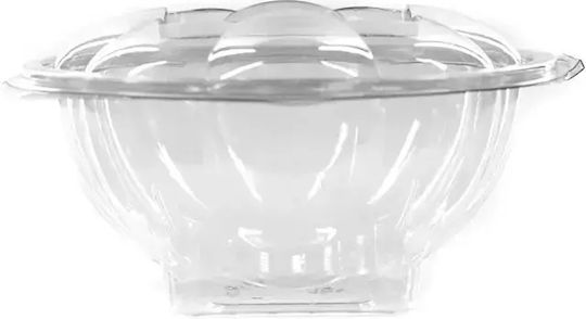 Ecocraft Disposable Plastic Tableware for Salads 250ml Transparent