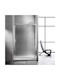 Sanitec Aw120 Разделител на верандата Душ с Шарнир Врата 120x180см Chrome