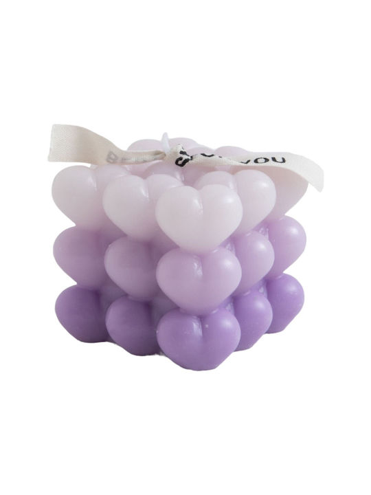 Scented Candle Bubble-cube ML23 Purple