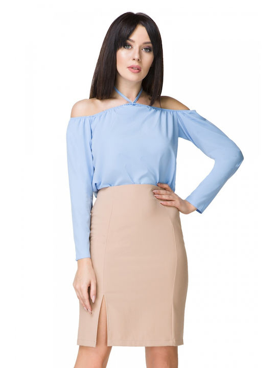 Tessita Long Sleeve Women's Blouse Blue