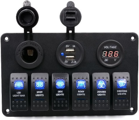Kewig Sp10 Boat Switch (Диоден превключвател) с панели