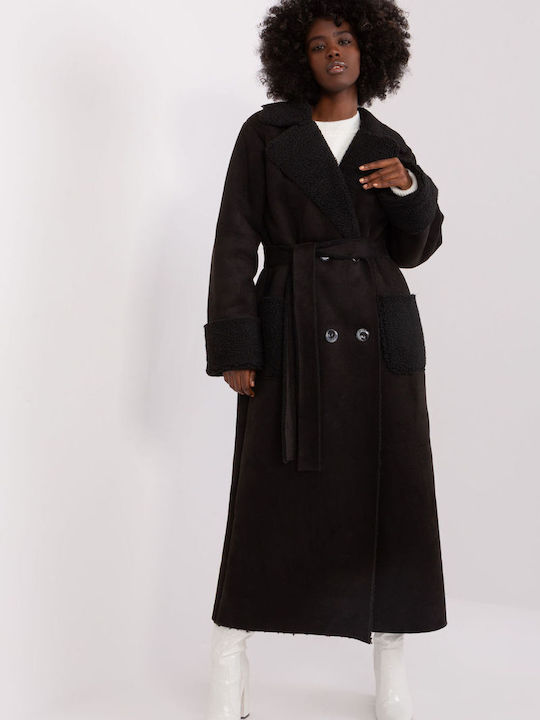 Lakerta Women's Midi Coat Black