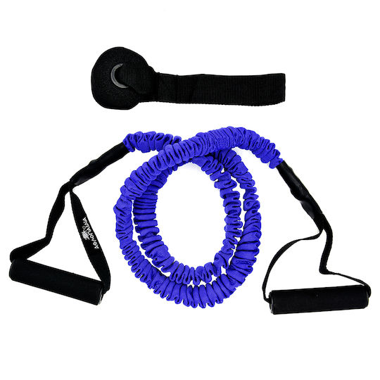 Athlopaidia Resistance Band Gymtube Moderate with Handles Blue 1.20m