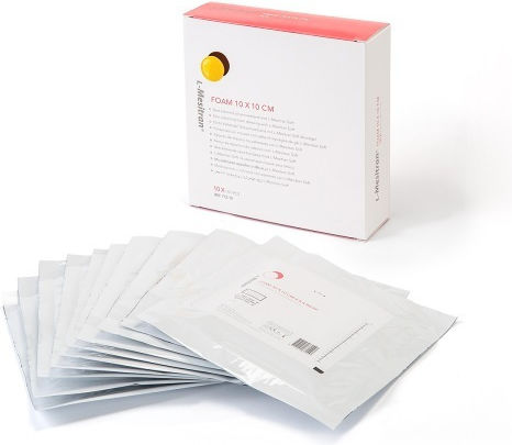 L-Mesitran Sterile Gauze Pad 10x10cm Foam 1pcs