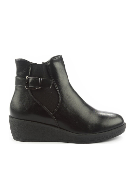 Damen Chelsea Stiefeletten Schwarz