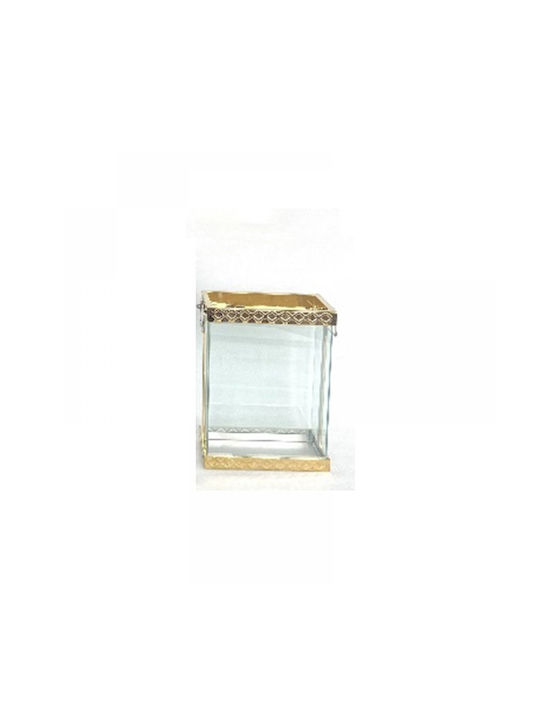 Iliadis Metallic Lantern Gold 30x16x36cm