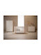 Casababy Nursery Furniture Set with Bed, Nursery Drawer & Wardrobe White / Beige