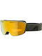 Alpina Nendaz Quattroflex-lite Ski- & Snowboardbrille Erwachsene Grün mit Linse Spiegel in Gold Farbe