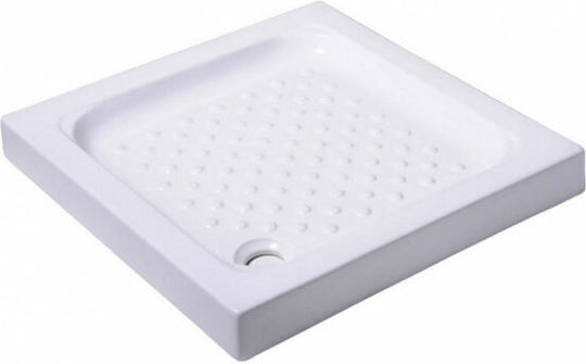 Karag Quadratisch Porzellan Dusche x72cm Braun