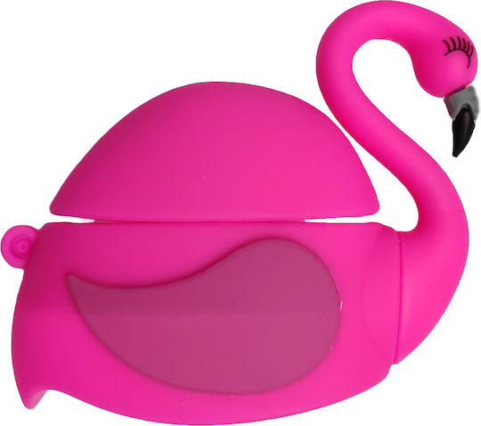 Lykl Fuchsia Flamingo Θήκη Σιλικόνης σε Φούξια χρώμα για Apple AirPods