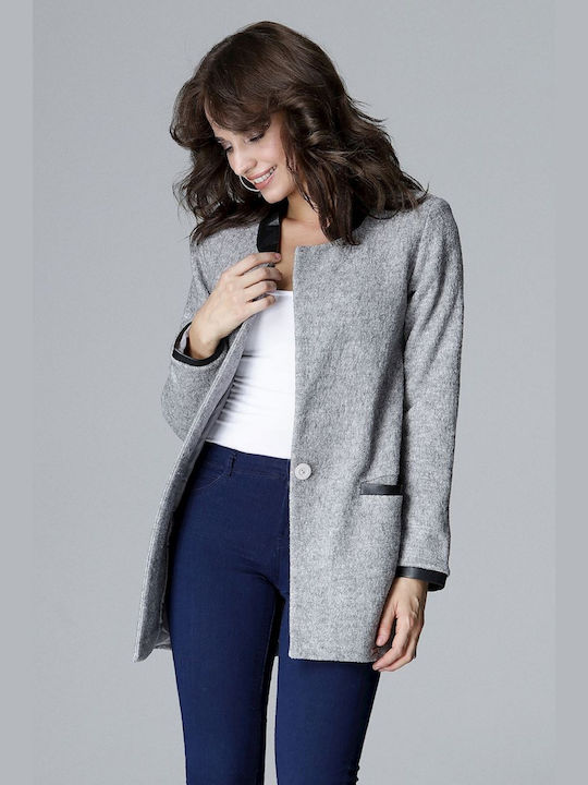 Lenitif Women's Blazer Gray