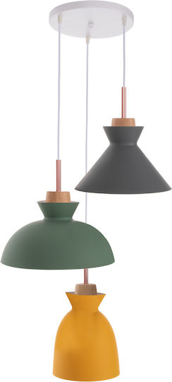 HomeMarkt Κρεμαστό Φωτιστικό Πολύχρωμο 28x28x14εκ.