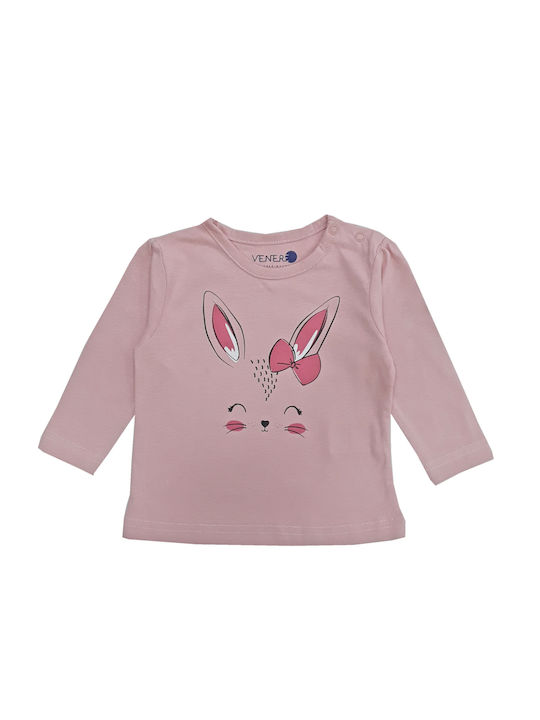 Venere Kids Blouse Long Sleeve Pink