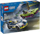 LEGO City Police Car and Muscle Car Chase for Ages 6+ 213 Pieces