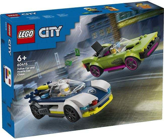 LEGO City Police Car and Muscle Car Chase for Ages 6+ 213 Pieces