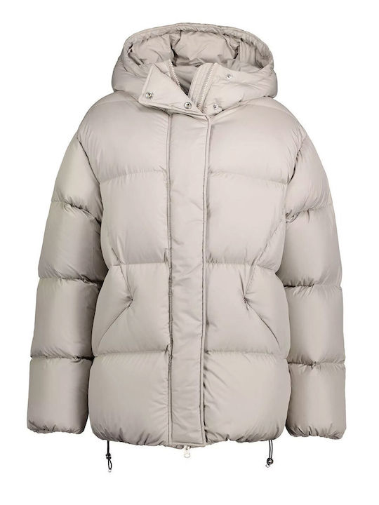 Colmar Women's Short Puffer Jacket for Winter Beige