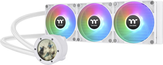Thermaltake TH360 V2 Ultra v2 Υδρόψυξη AIO CPU με 3 Ανεμιστήρες 120mm και ARGB Φωτισμό Λευκή