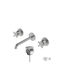 La Torre Elle Set Mixer & Gură Îngropată pentru Lavabo Inox Argintiu