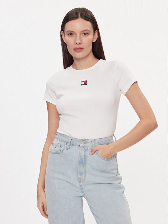 Tommy Hilfiger Bluza Damă Tricou Alb