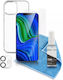 QDOS Back Cover Tempered Glass Σετ με Τζαμάκι Διάφανο (iPhone 12 / 12 Pro)