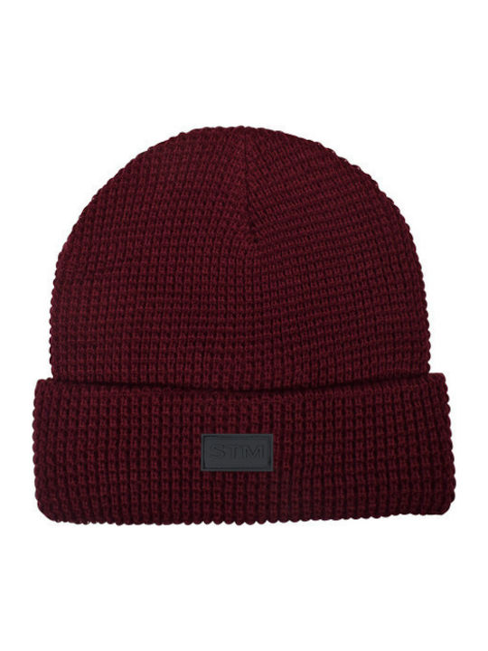 Beanie Unisex Beanie Knitted in Red color