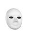 Carnival Paper Mask White