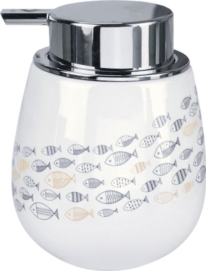 Kleine Wolke Sardinas Dispenser Ceramic Blue-White