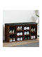 Mobilier de Intrare cu Dulap pentru Pantofi & Bancă Brown Oak 102x32x50cm