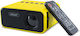 Andowl Q-SF35 Mini Projector LED Lamp with Built-in Speakers Yellow