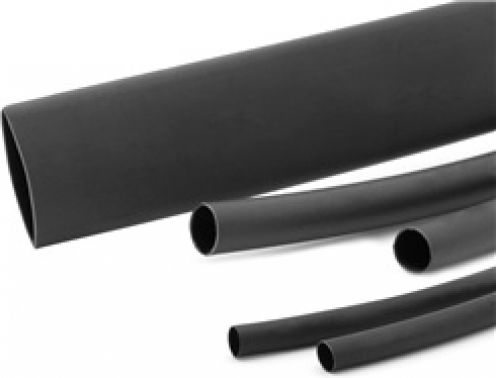 Heat-Shrink Tubing with Internal Adhesive and Shrinkage Ratio 3:1 Black 5pcs 03.020.0292