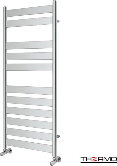 Thermo Largo Ηλεκτρική Πετσετοκρεμάστρα 120x50cm Ασημί
