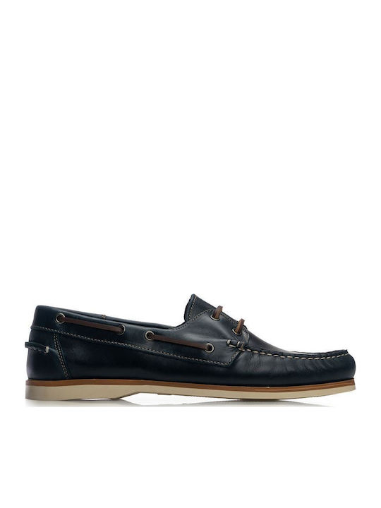 Leder Herren Mokassins in Blau Farbe
