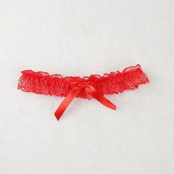Strapsbänder mit Spitze Rote