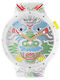Swatch Dragon In Cloud Ανδρικό Ρολόι Μπαταρίας με Λευκό Καουτσούκ Λουράκι