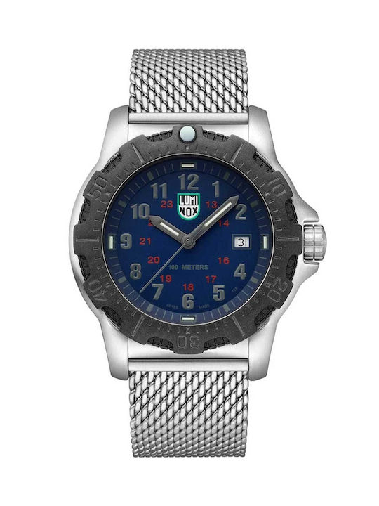 Luminox Ceas Baterie cu Argintiu Brățară metalică